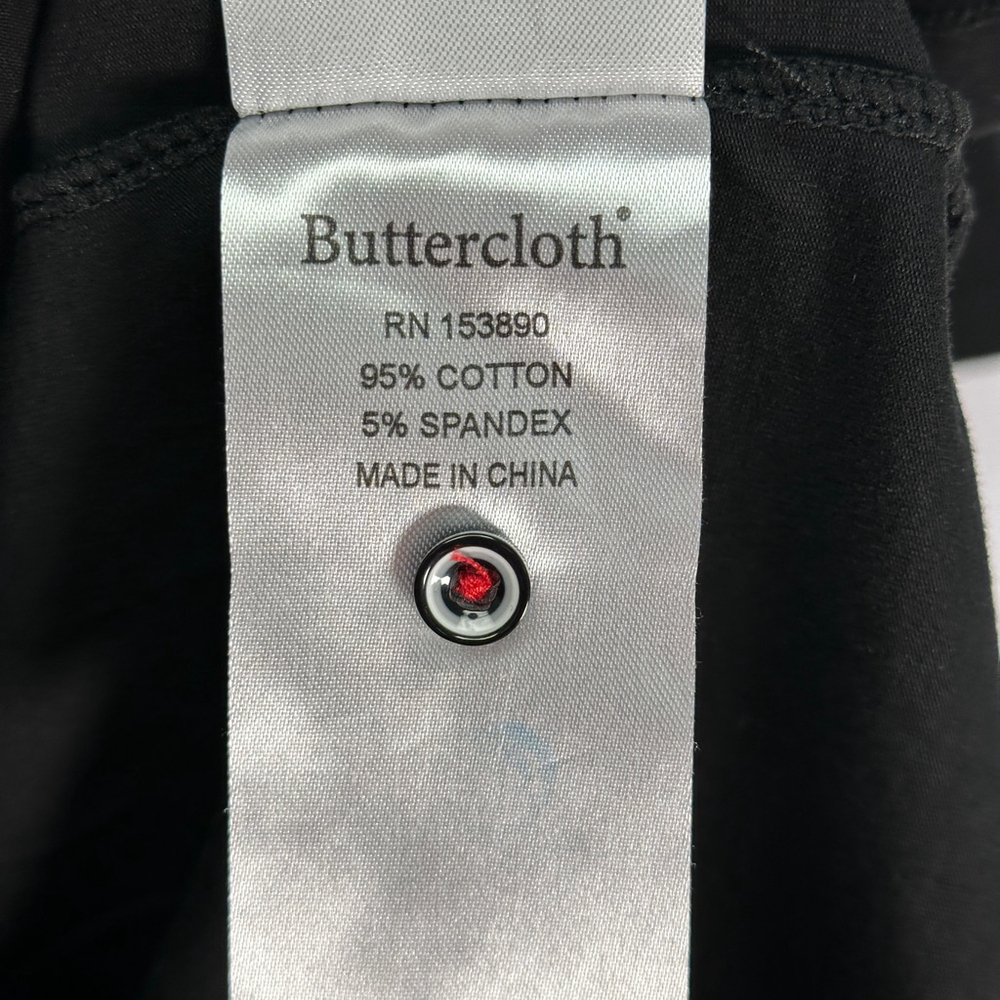 Buttercloth Black V-neck‎ Pocket T-shirt XL - Picture 3 of 4